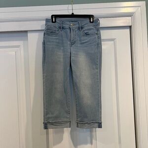 NYDJ Marilyn Straight cropped jeans size 6
